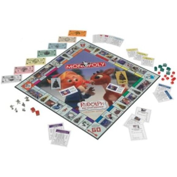 Monopoly Rudolph The Red Nosed Reindeer Like New! - Picture 2 of 3